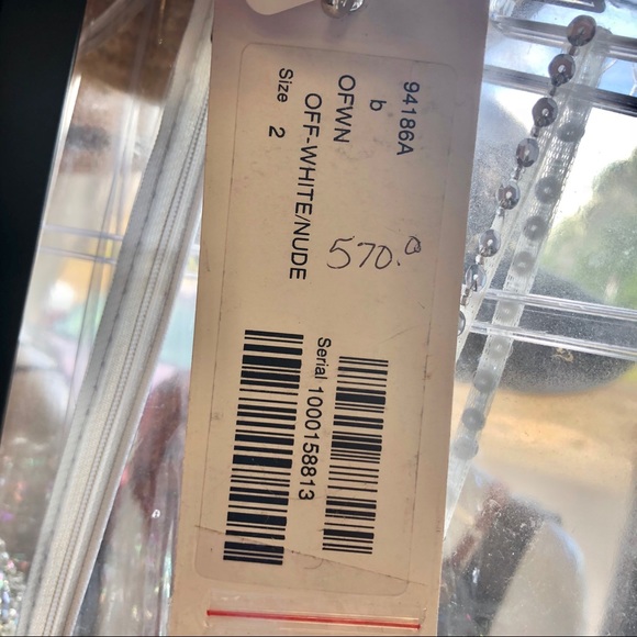 OFF WHITE/NUDE JOVANI DRESS - Picture 7 of 8